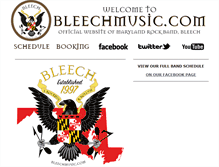 Tablet Screenshot of bleechmusic.com